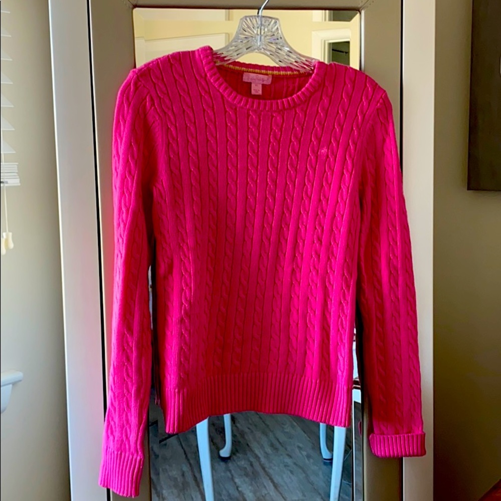 Gorgeous👚Lilly Pulitzer ribbed Pink Sweater